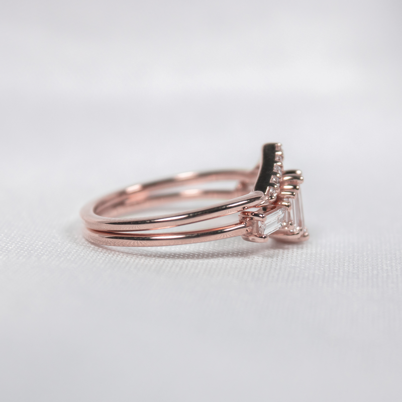 The Brooklyn Art Deco Diamond Wedding Set | Lisa Robin