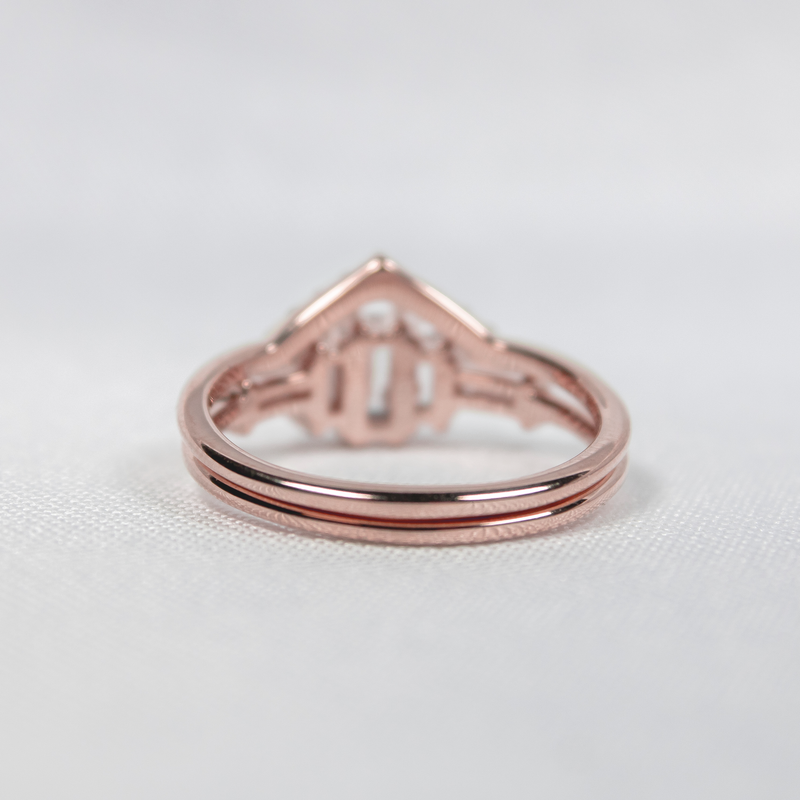 The Brooklyn Art Deco Diamond Wedding Set | Lisa Robin