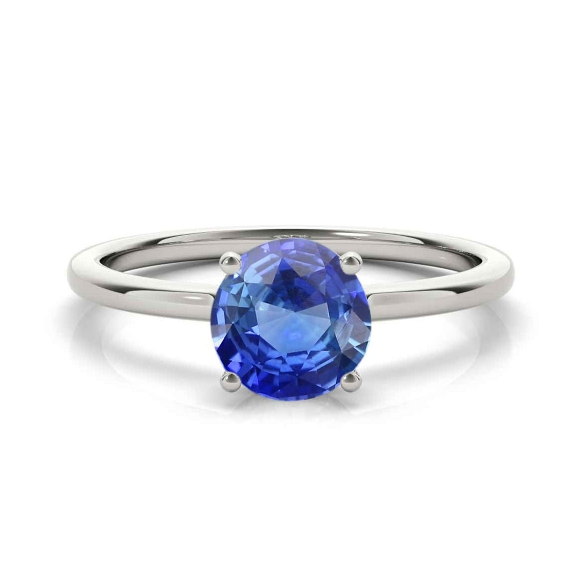 The Casey Sapphire with Diamond Hidden Halo Engagement Ring - Lisa Robin