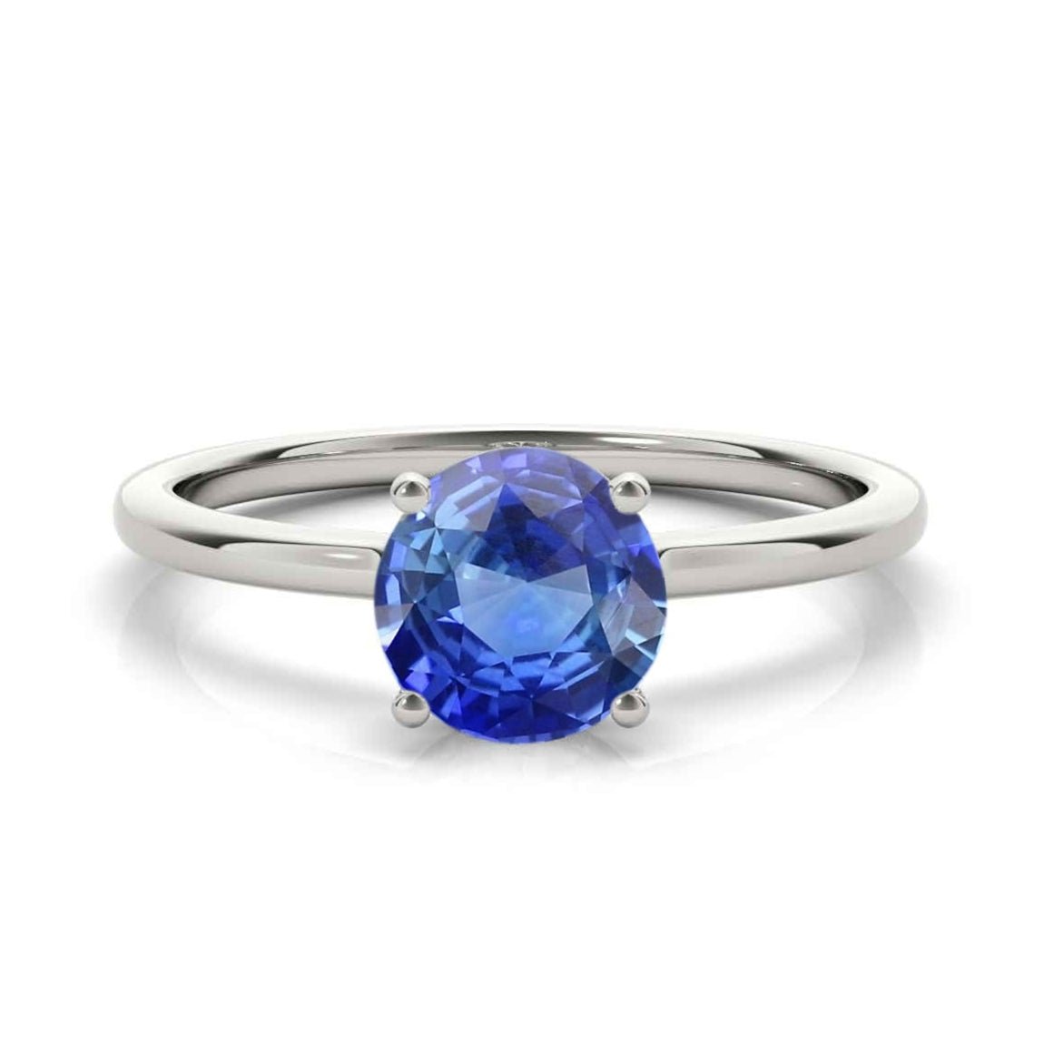 The Casey Sapphire with Diamond Hidden Halo Engagement Ring - Lisa Robin