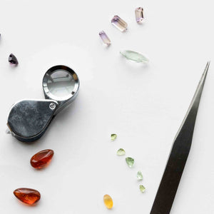 Gemstones and Loupe and Tweezers | Lisa Robin