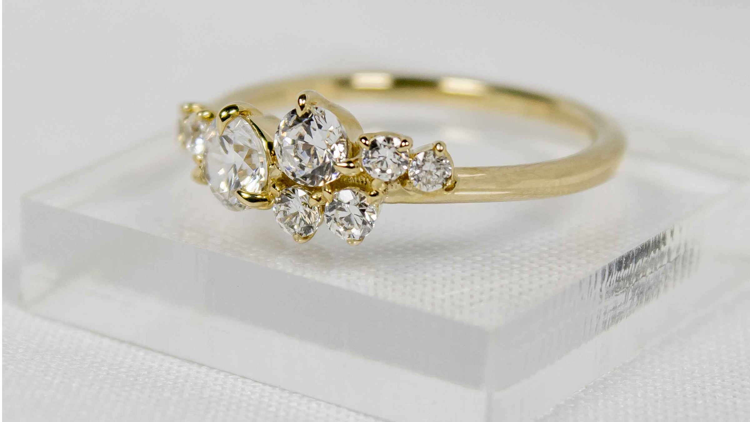The Chloe Cluster Diamond Engagement Ring | Lisa Robin