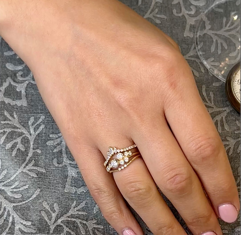 The Chloe Diamond Cluster Engagement Ring | Lisa Robin
