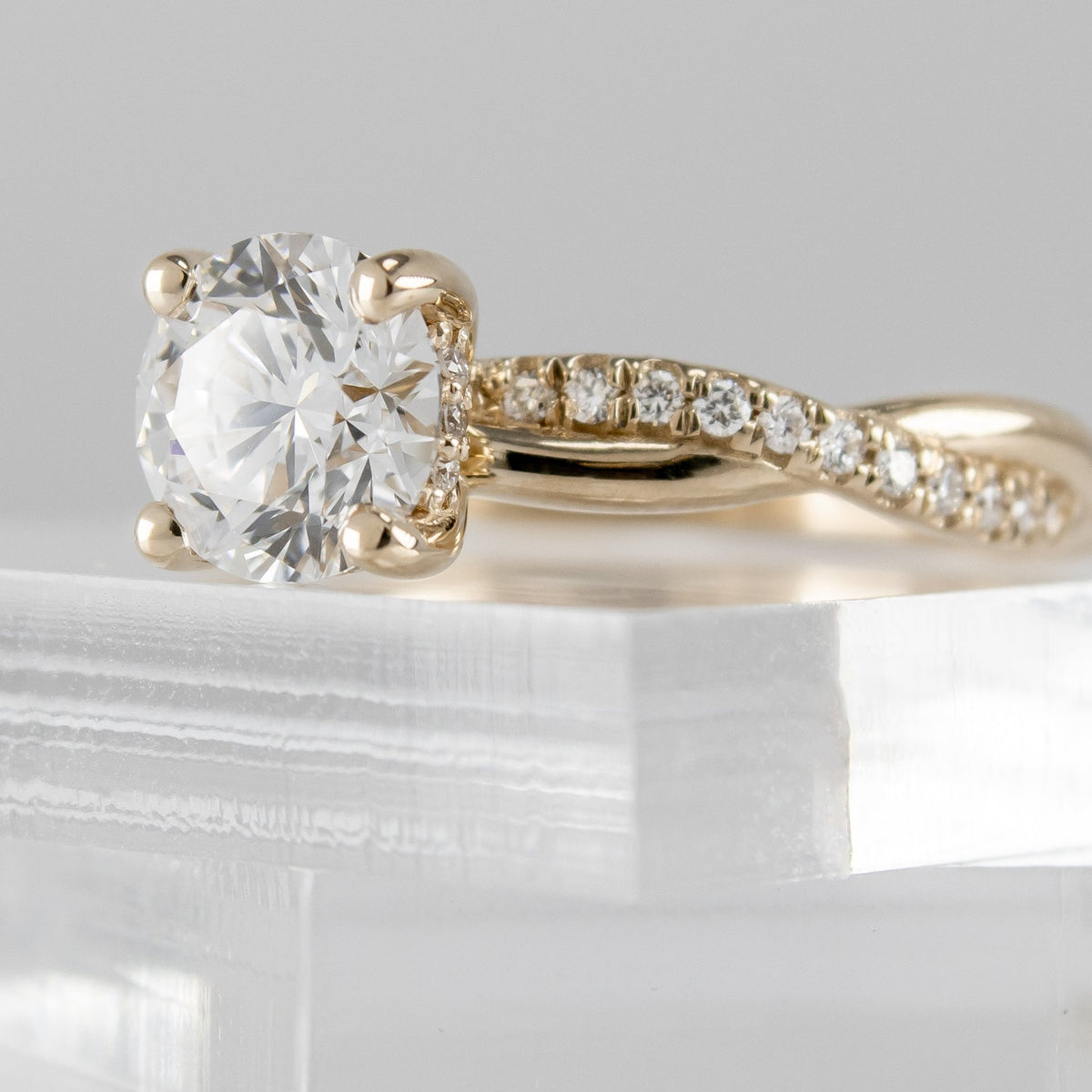 Custom Engagement Ring with Twist | Lisa Robin