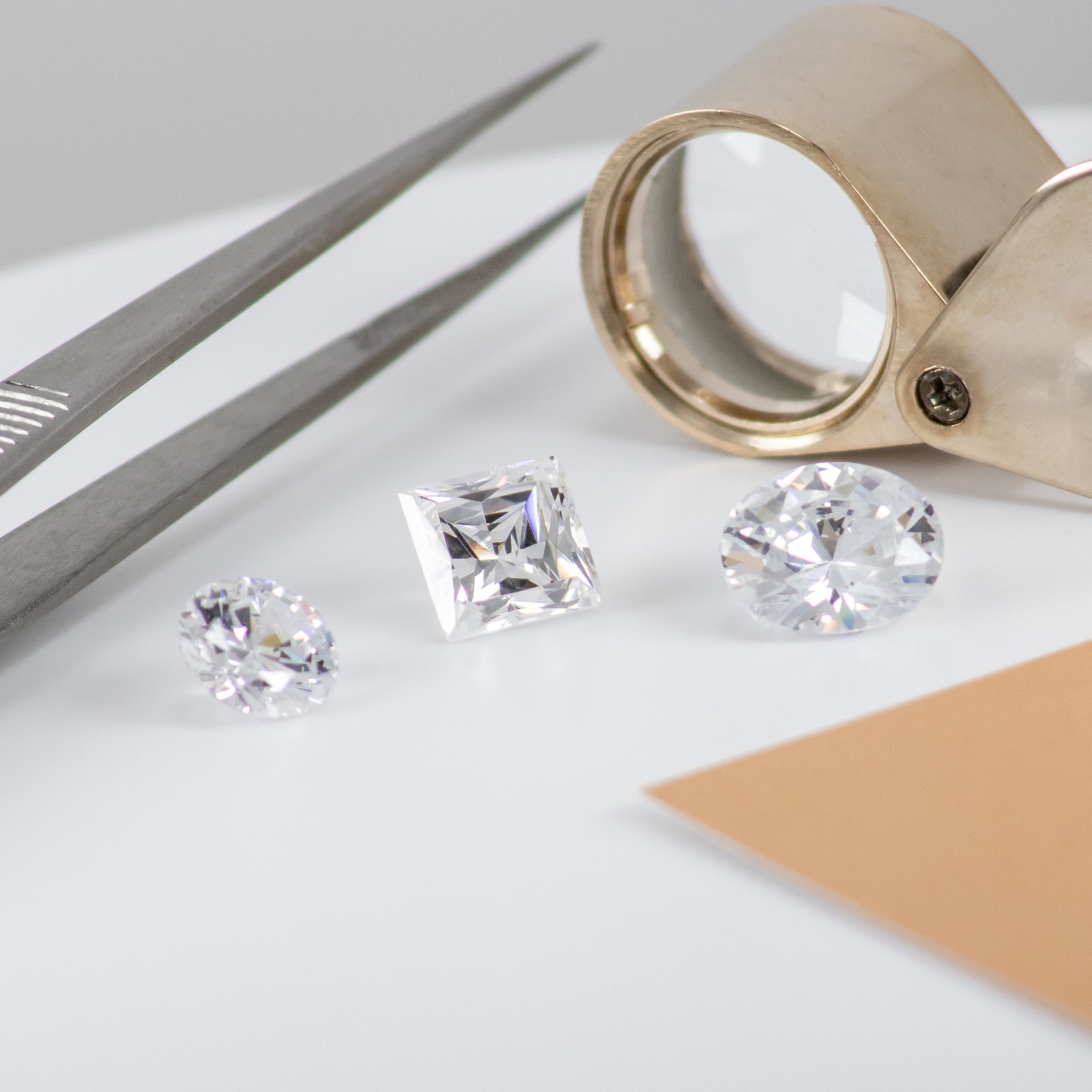 Diamonds with Loupe and Tweezers | Lisa Robin