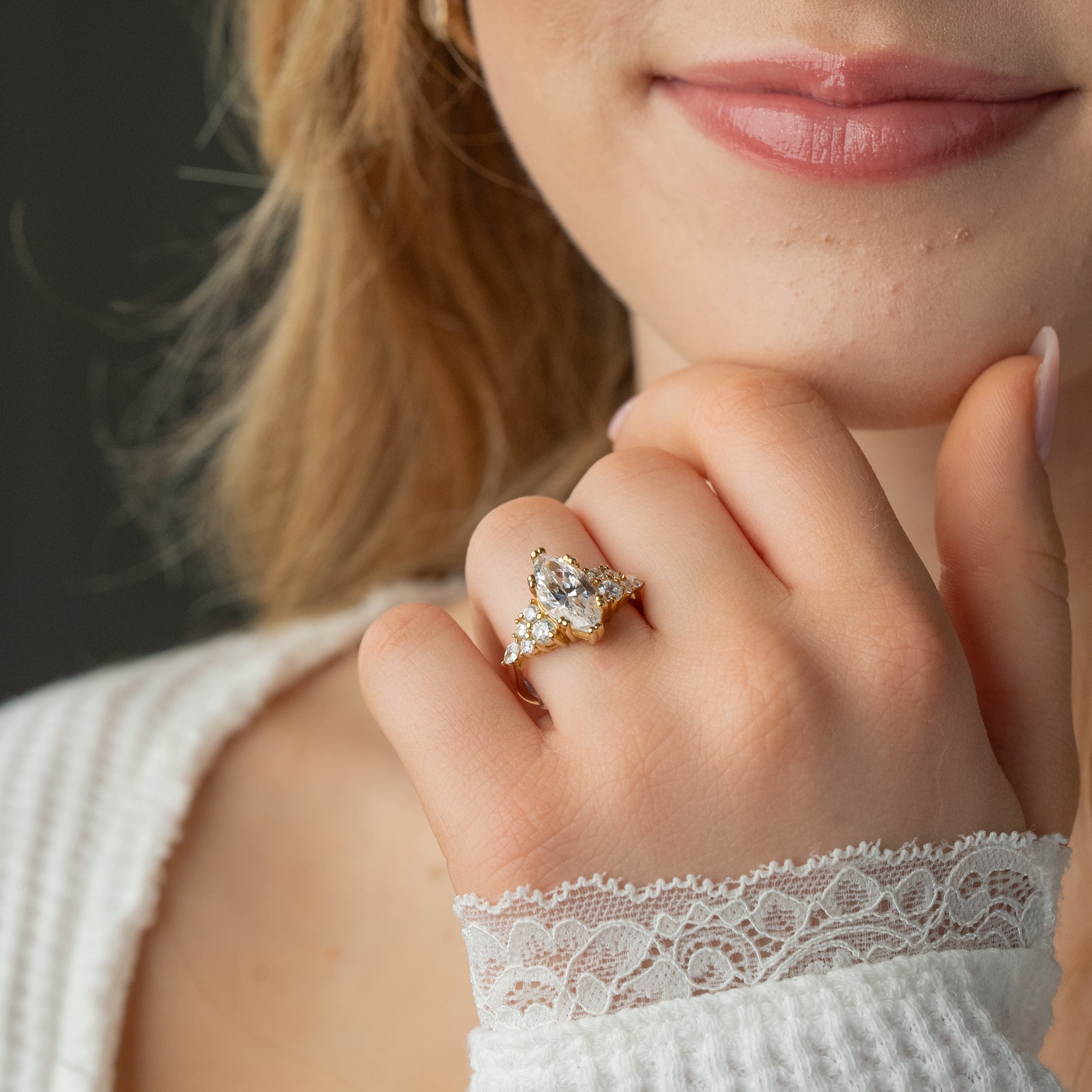 The Dorothy Cluster Engagement Ring