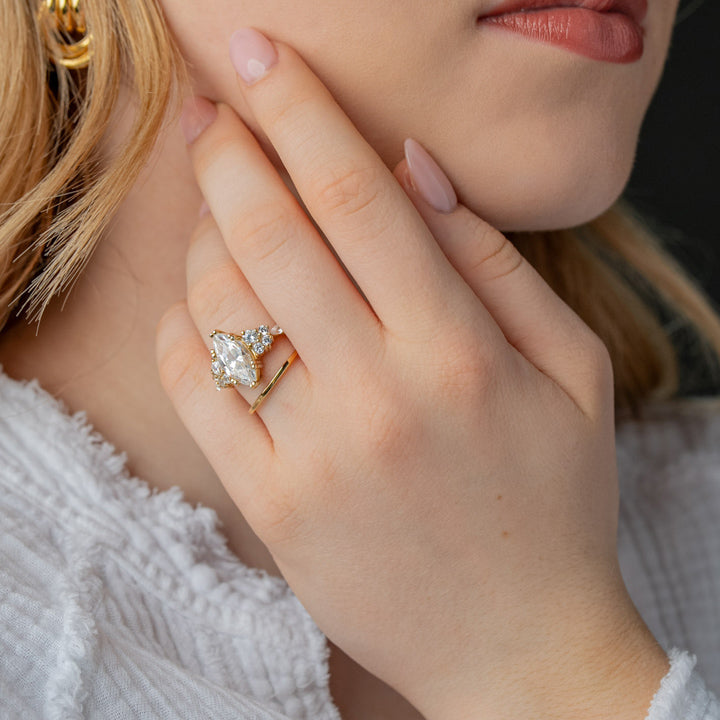 The Dorothy Cluster Engagement Ring