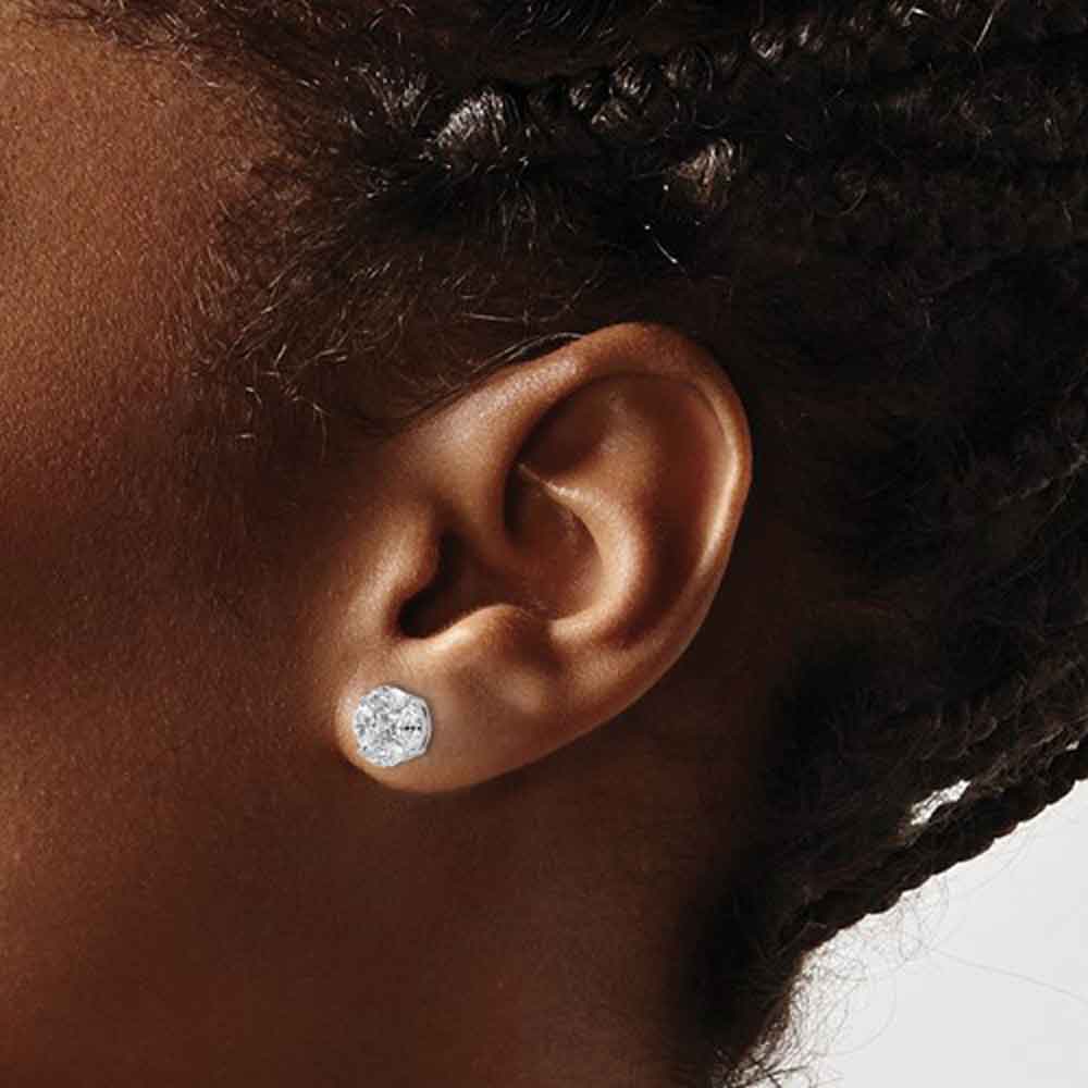 Round Illusion Stud Earrings | Lisa Robin#size_3-carat-look