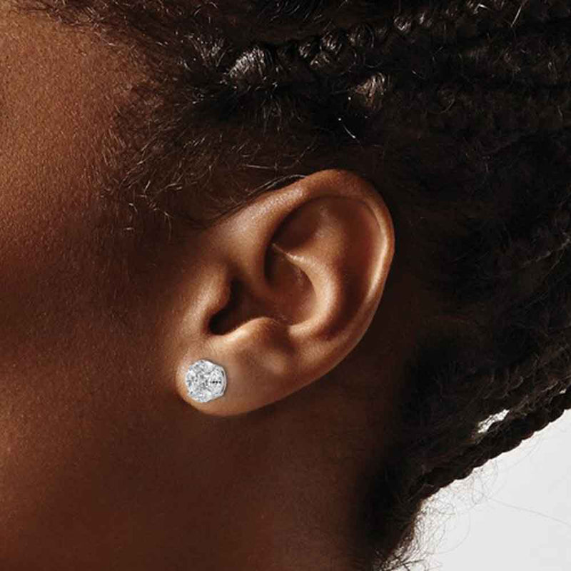 Round Illusion Stud Earrings - Lisa Robin