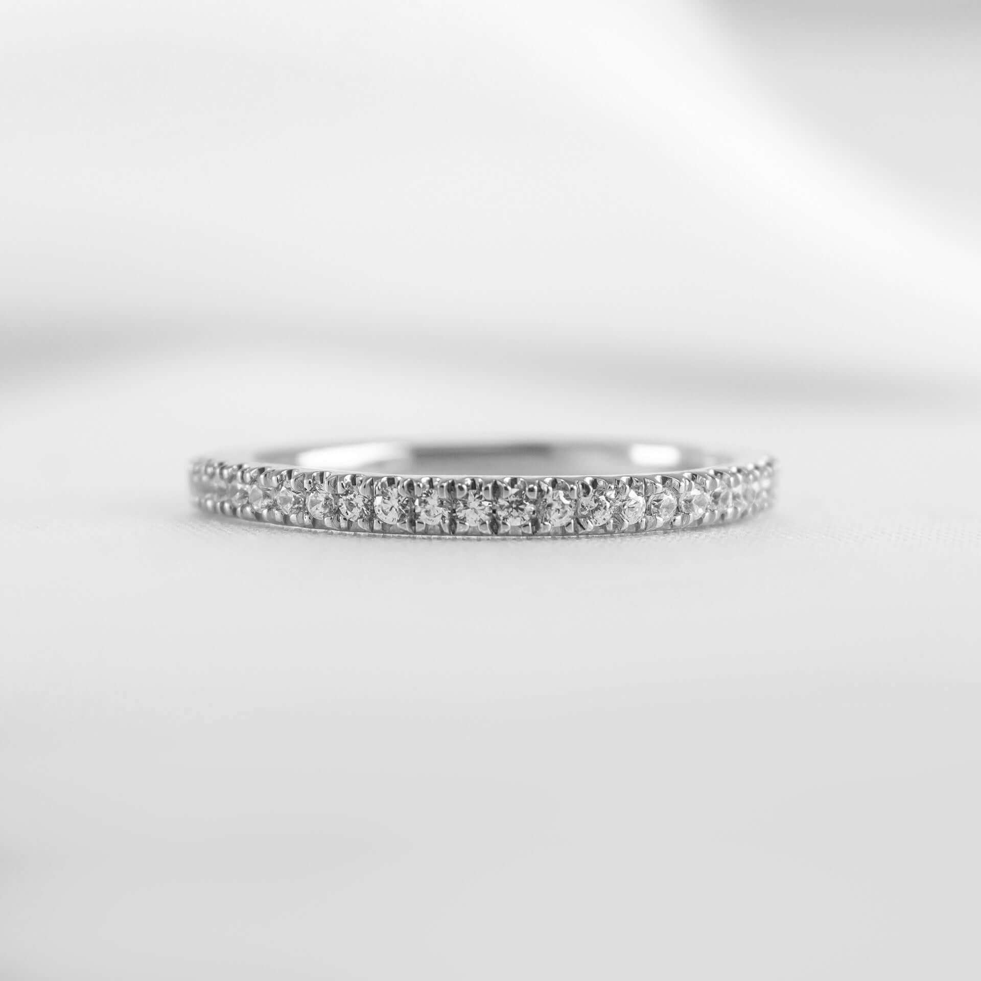The Ellen Diamond Wedding Ring - Lisa Robin#color_10k-white-gold