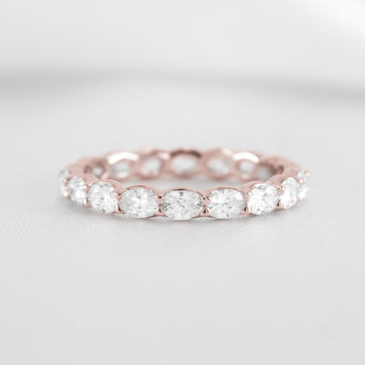 The Emerson East West Oval Diamond Wedding Ring
