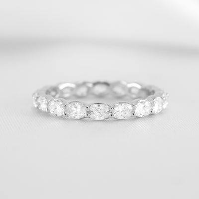 The Emerson East West Oval Diamond Wedding Ring