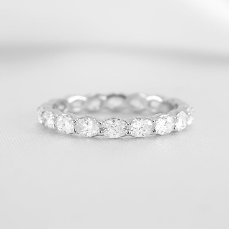 The Emerson East West Oval Diamond Wedding Ring