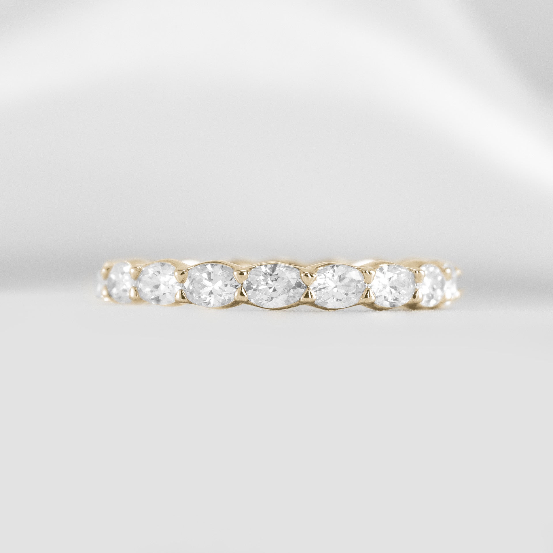 The Emerson East West Oval Diamond Wedding Ring