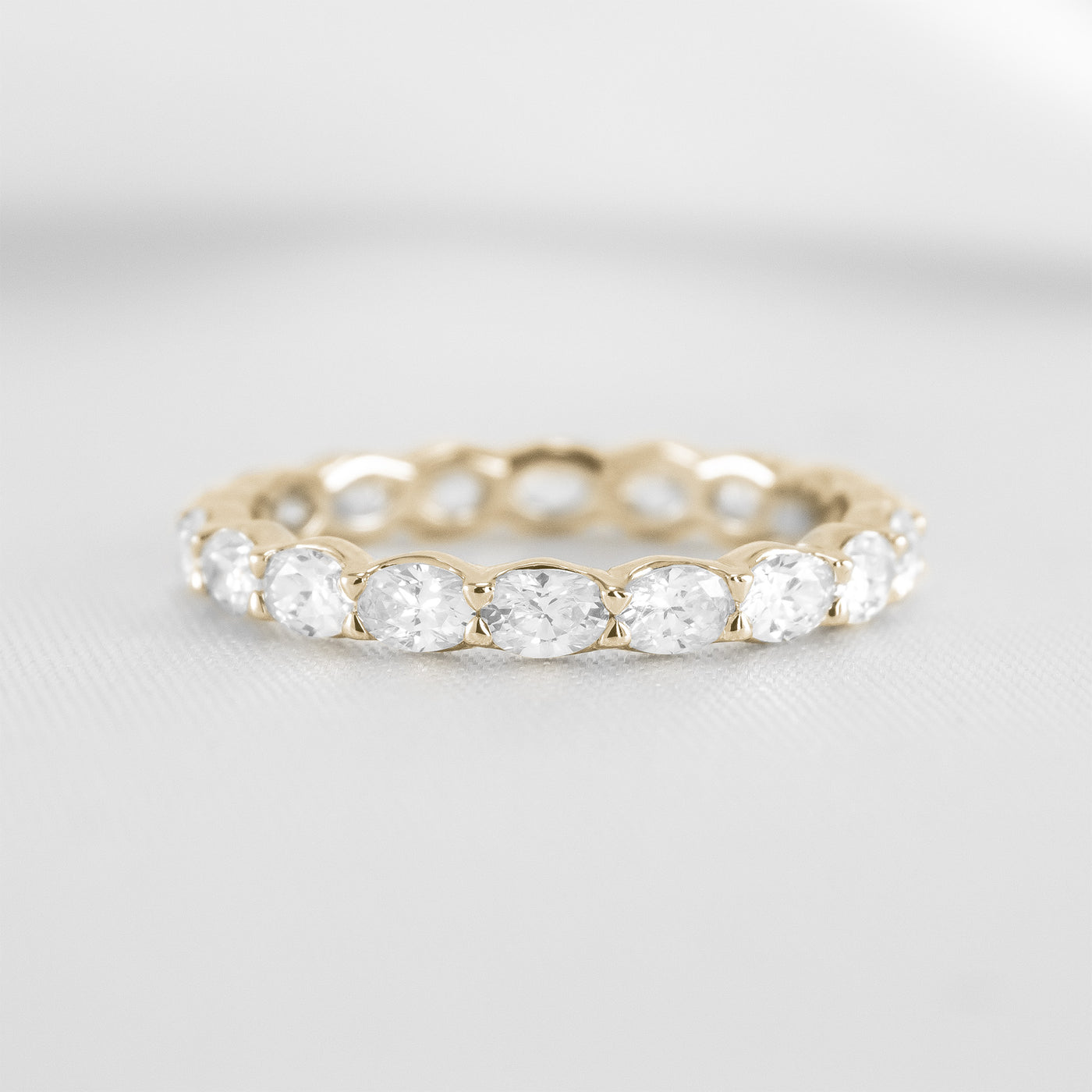 The Emerson East West Oval Diamond Wedding Ring