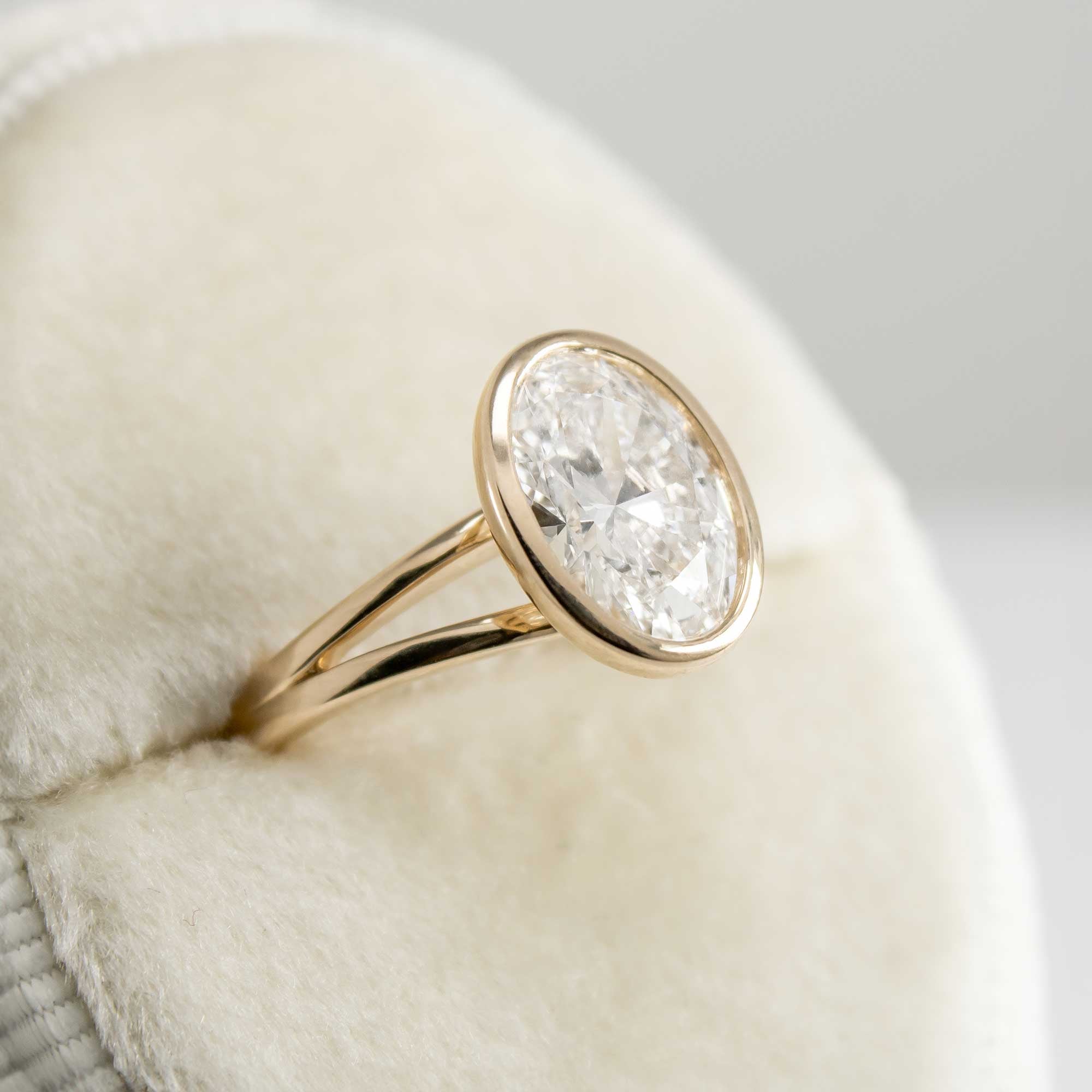 The Emery Bezel Diamond Engagement Ring