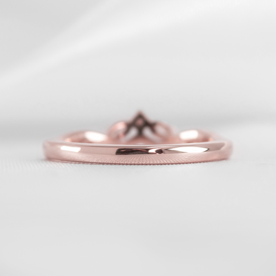 The Evara Twist Marquise Diamond Wedding Ring | Lisa Robin#color_14k-rose-gold