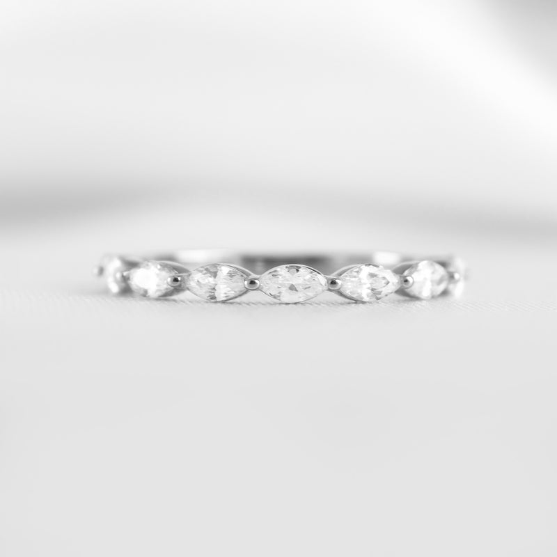 The Finley Marquise Diamond Wedding Ring - Lisa Robin