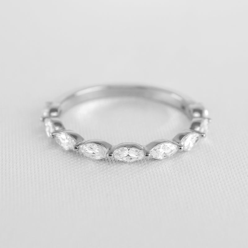 The Finley Marquise Diamond Wedding Ring - Lisa Robin