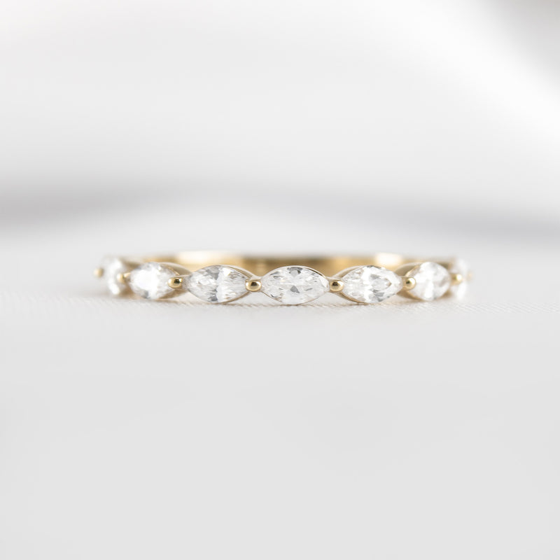 The Finley Marquise Diamond Wedding Ring - Lisa Robin