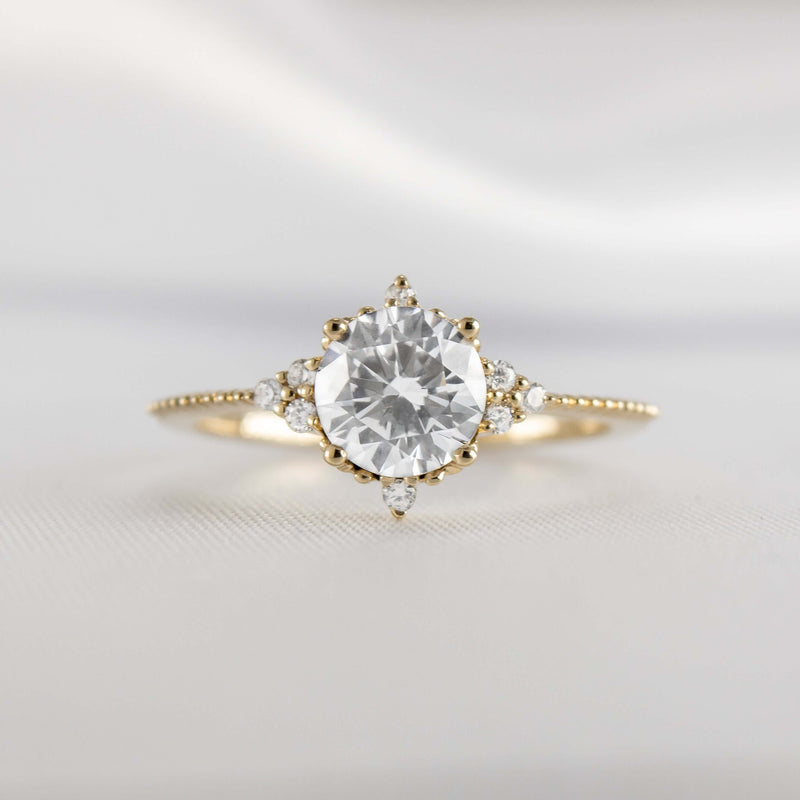 Shown in 1.0 Carat * The Galaxy Diamond Engagement Ring | Lisa Robin