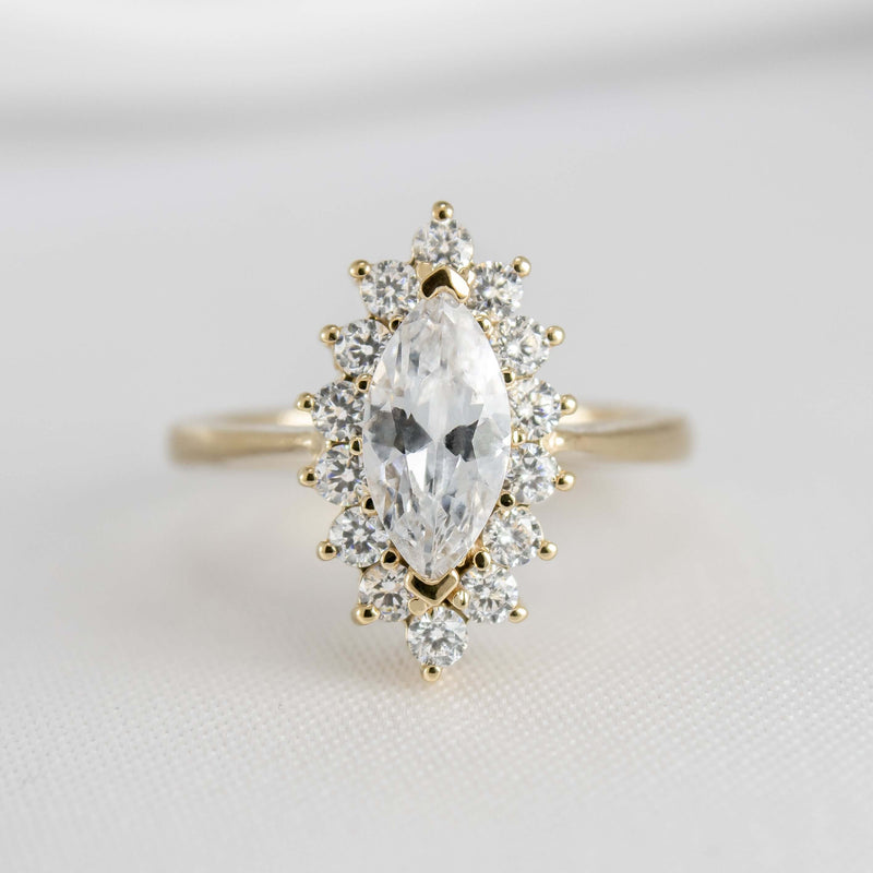 The Hadley Marquise Diamond Engagement Ring Lisa Robin