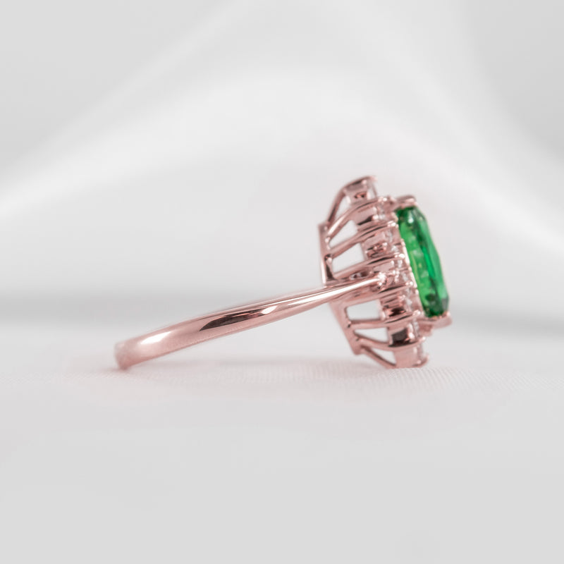 The Hadley Marquise Emerald and Diamond Engagement Ring - Lisa Robin
