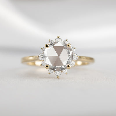 Shown in 1 Carat * The Jaylin Rose-Cut diamond engagement ring in Yellow Gold | Lisa Robin#color_14k-yellow-gold