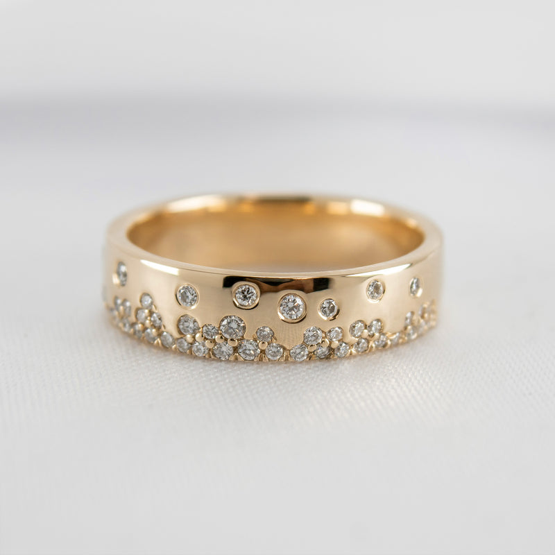 The Jordan Scatter Diamond Wedding Ring | Lisa Robin