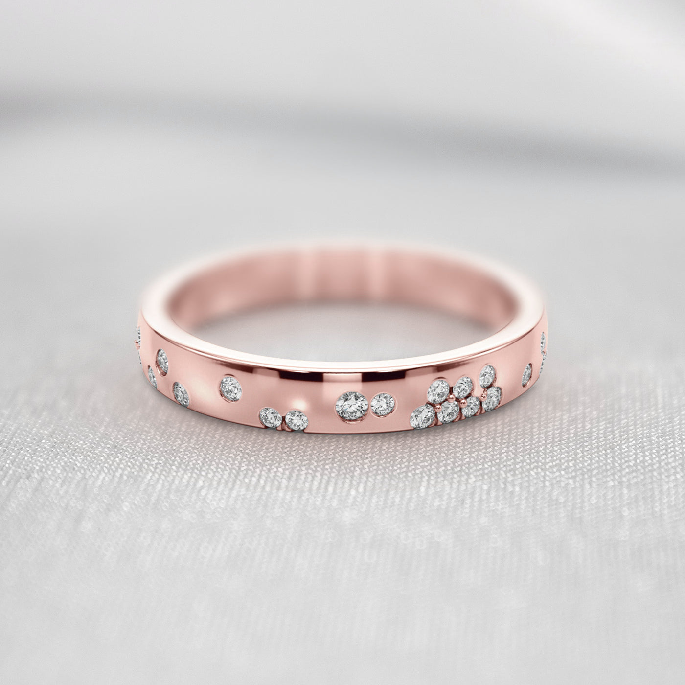 The Jordan Scatter Diamond Narrow Ring | Lisa Robin#color_14k-rose-gold