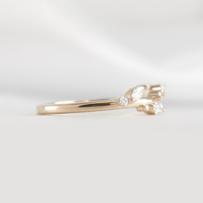 The Kaliko Diamond Wedding Ring | Lisa Robin#color_14k-yellow-gold