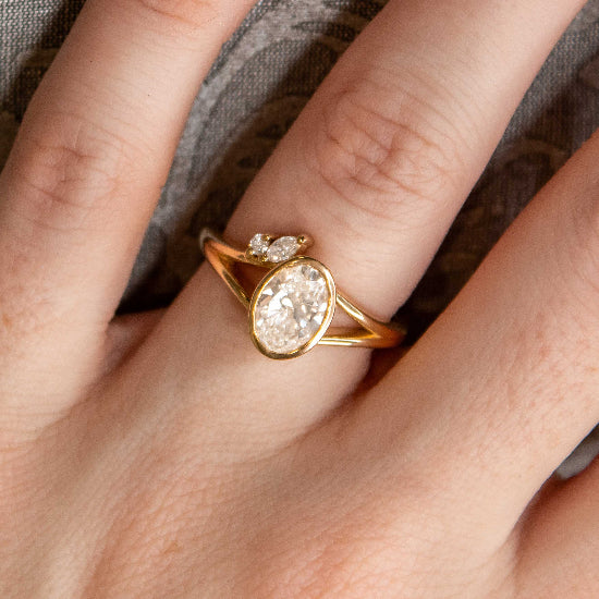The Kallely Bezel Diamond Engagement Ring