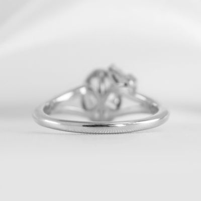 The Kallely Bezel Engagement Ring | Lisa Robin#color_platinum