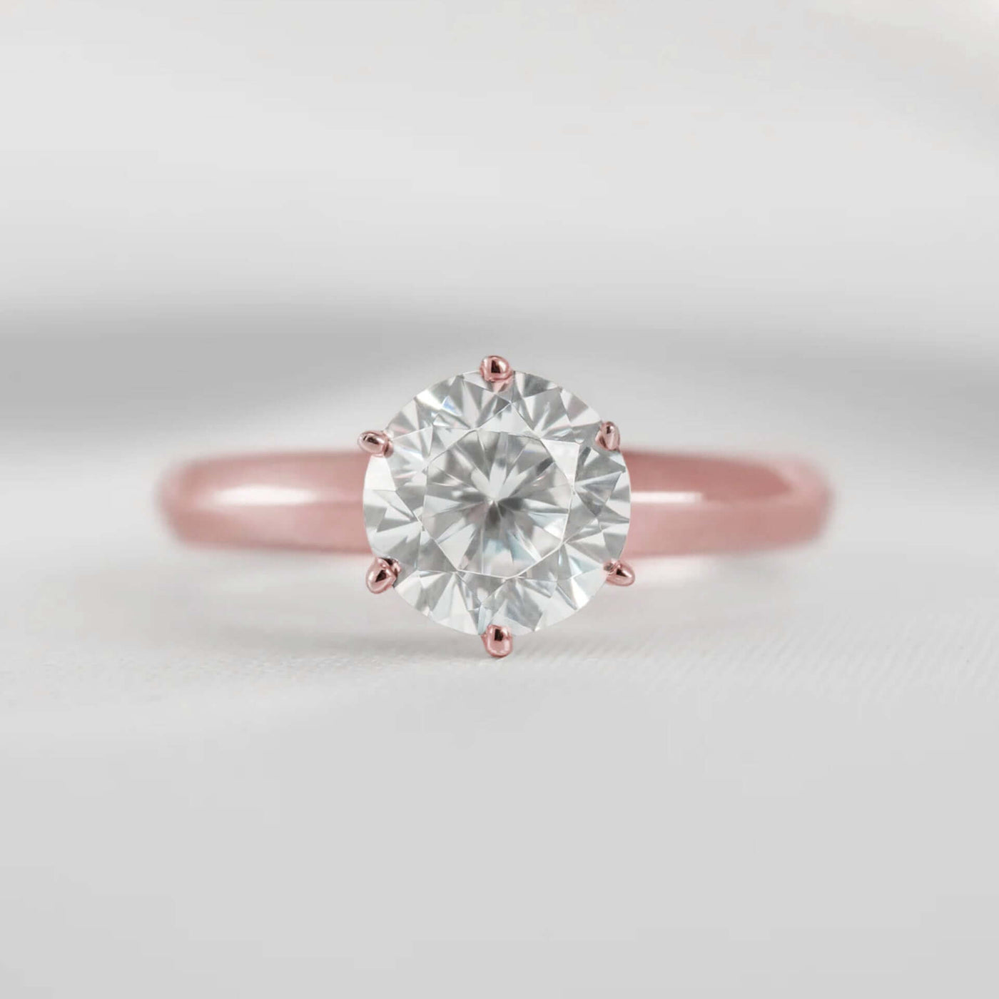 Shown in 1.5 Carat * The Katharine Solitaire Engagement Ring | Lisa Robin#color_14k-rose-gold