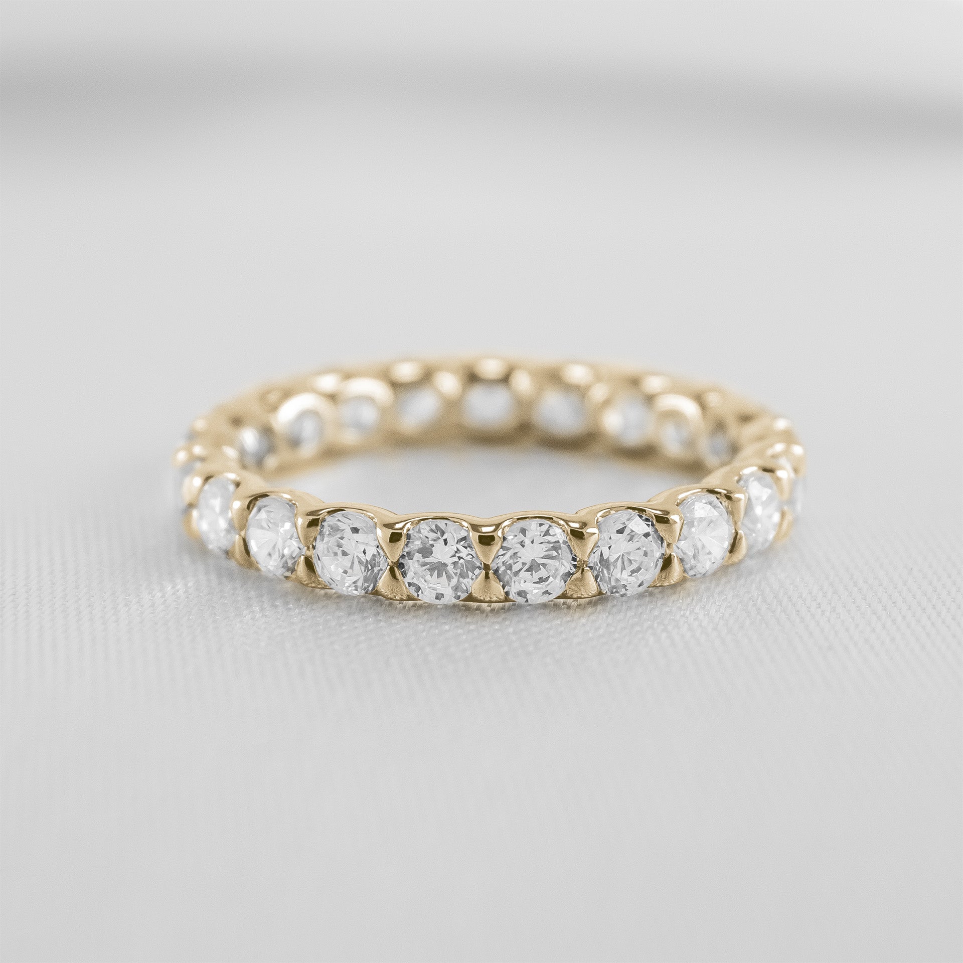 Keely Diamond Eternity Ring in Yellow Gold | Lisa Robin#color_14k-yellow-gold