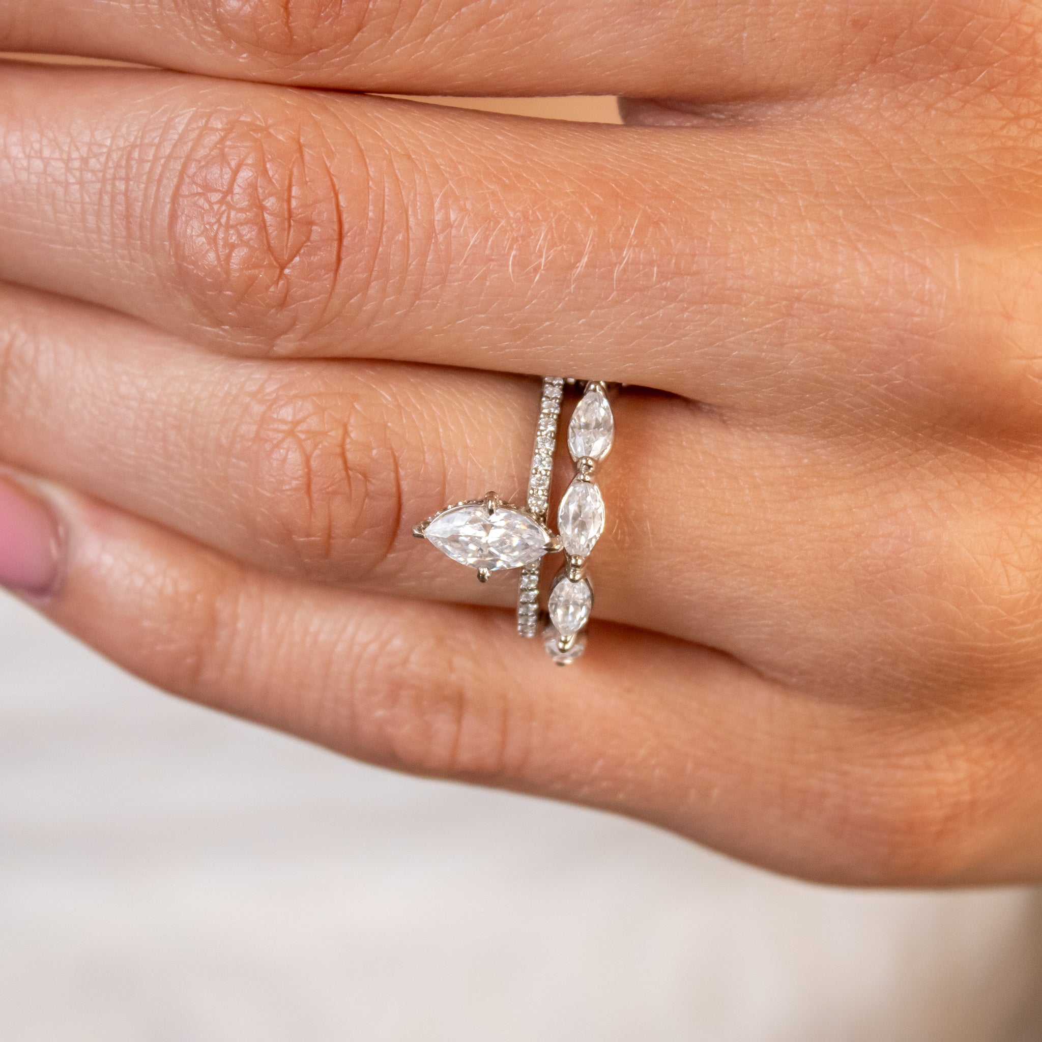 The Vashti East West Marquise Eternity Ring