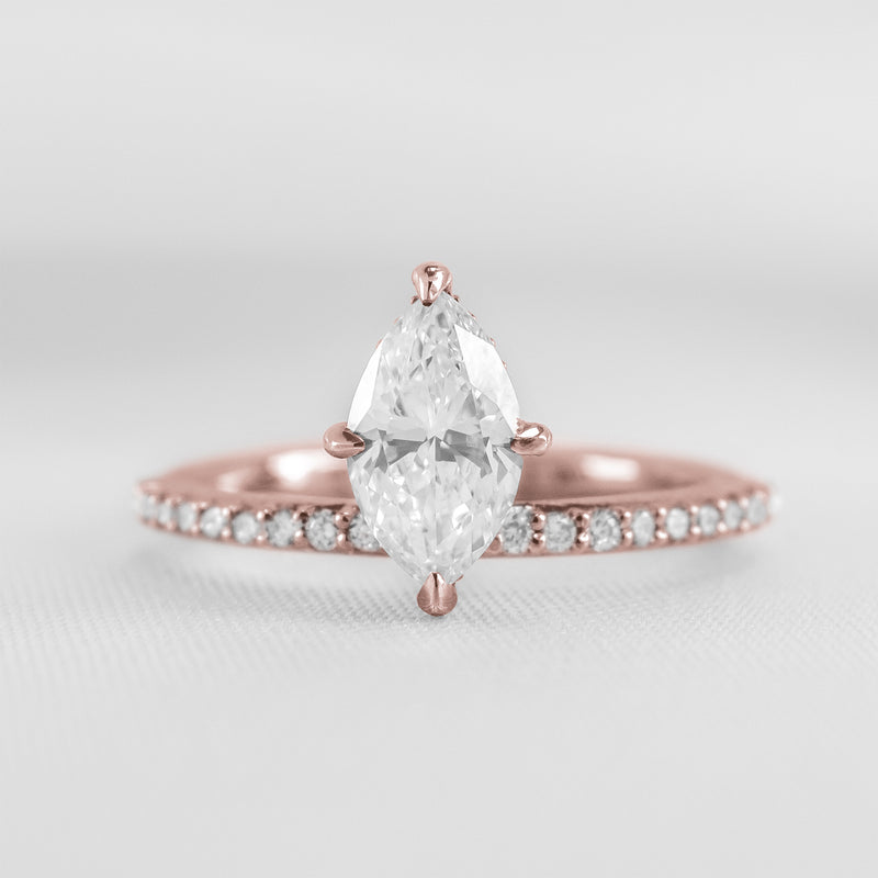 The Kingsley Marquise Diamond Engagement Ring - Lisa Robin