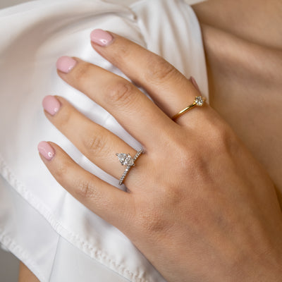 Shown in 1.5 Carat Diamond* The Kingsley Marquise Diamond Engagement Ring | Lisa Robin#color_14k-white-gold