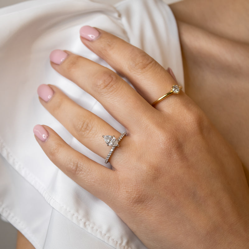 Shown in 1.5 Carat Diamond* The Kingsley Marquise Diamond Engagement Ring | Lisa Robin