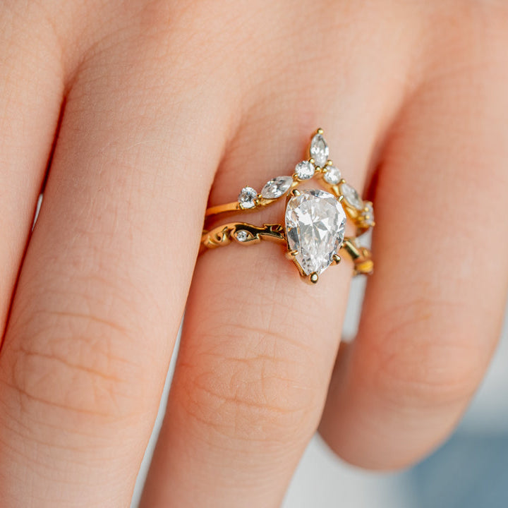 The Jaden Marquise Diamond Chevron Ring