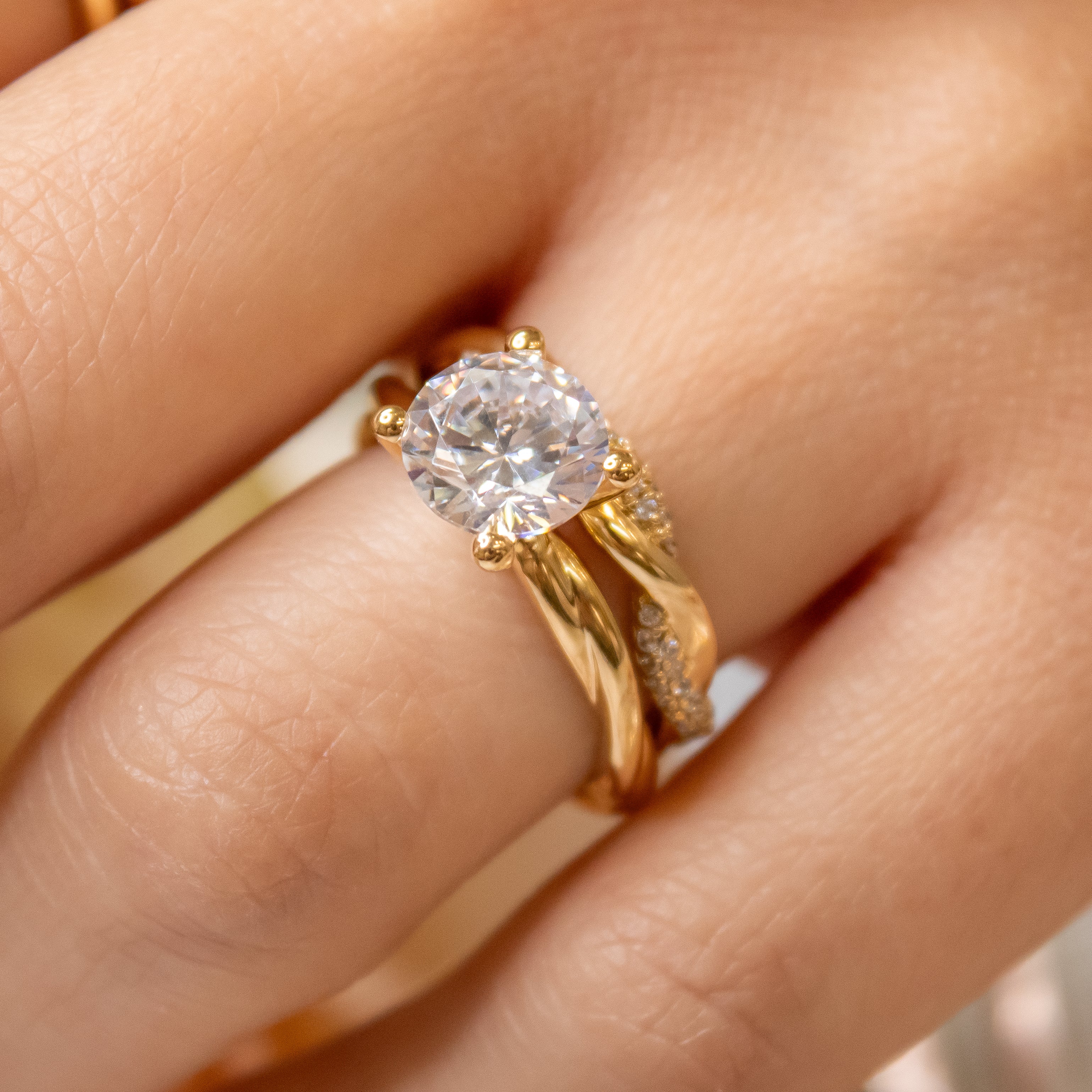 The Leila Twist Engagement Ring