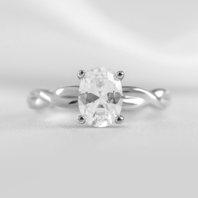 Shown in 1.5 Carat Diamond* The Leila Twist Engagement Ring | Lisa Robin