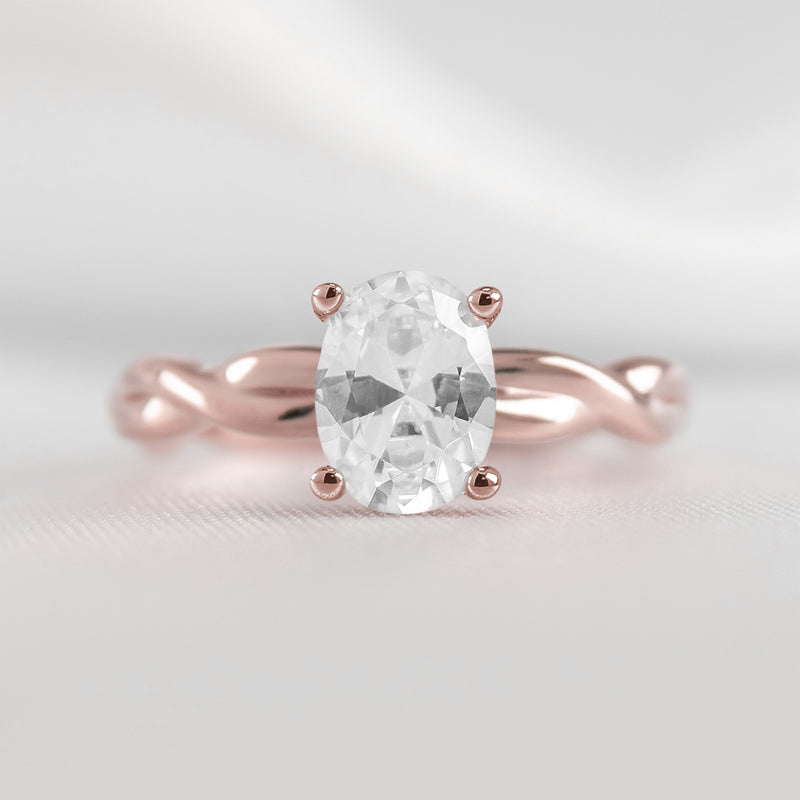 Shown in 1.5 Carat Diamond* The Leila Twist Engagement Ring | Lisa Robin