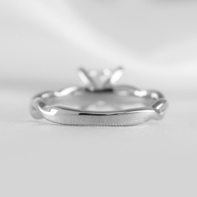 Shown in 1.50 Carat Diamond* The Leila Twist Engagement Ring | Lisa Robin