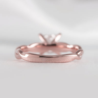 Shown in 1.30 Carat * The Leila Twist Engagement Ring | Lisa Robin#color_14k-rose-gold