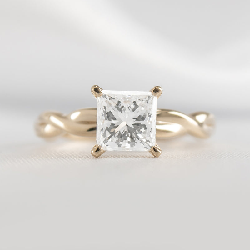 Shown in 1.50 Carat Diamond* The Leila Twist Engagement Ring | Lisa Robin