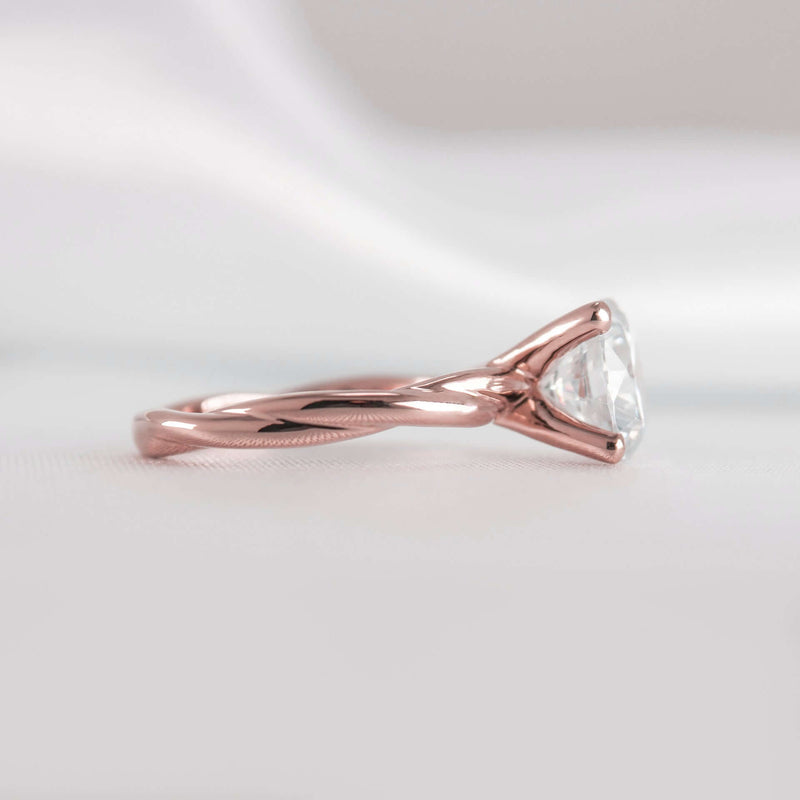 Shown in 1.0 Carat * The Leila Twist Engagement Ring | Lisa Robin