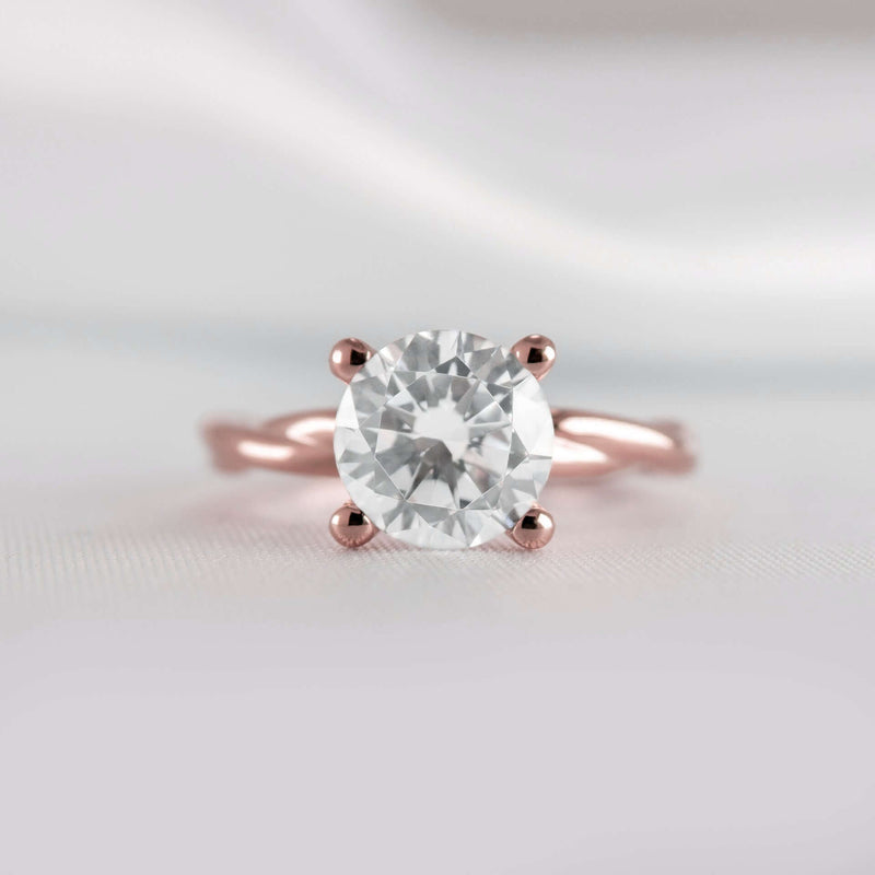 Shown in 1.5 Carat Diamond* The Leila Twist Engagement Ring | Lisa Robin