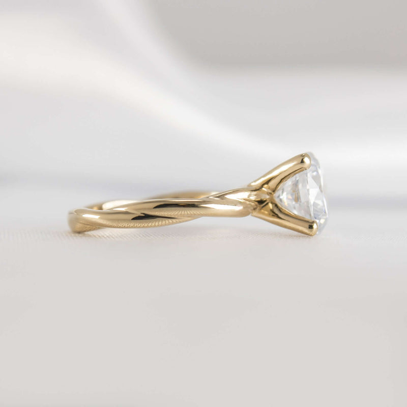 Shown in 1.0 Carat * The Leila Twist Engagement Ring | Lisa Robin