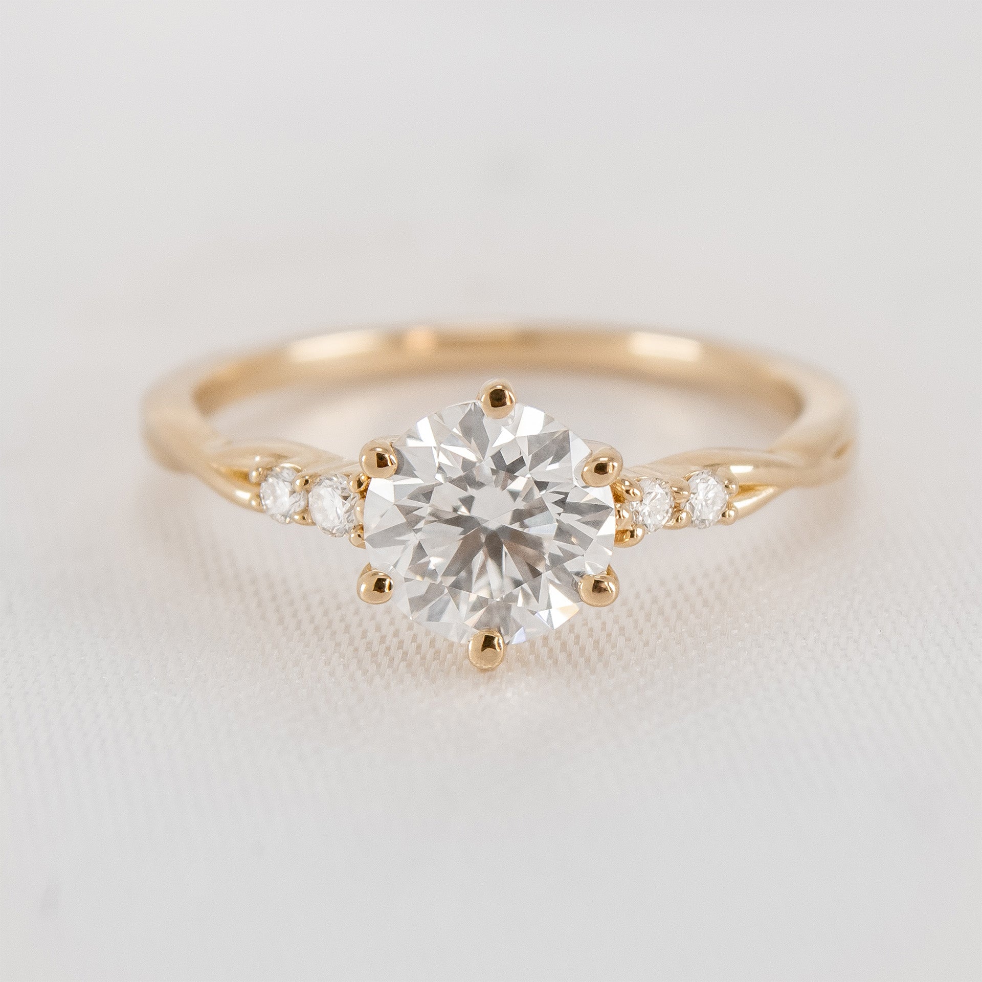 The Liana Delicate Twist Engagement Ring - Lisa Robin